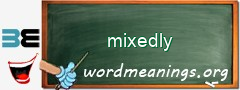 WordMeaning blackboard for mixedly